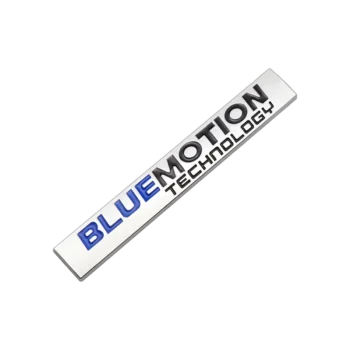 Emblème Logo Bluemotion Métal coffre Chrome VW  100x15 mm