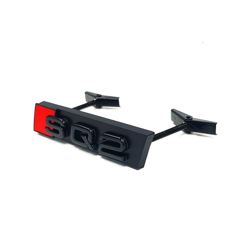 Emblème SQ2 Calandre Audi Noir Brillant